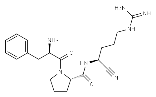 (S)-5-(Amidinoamino)-2-[(N-D-phenylalanyl-L-prolyl)amino]pentanenitrile|
