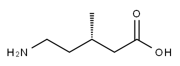 [S,(-)]-5-Amino-3-methylvaleric acid Structure