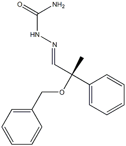 [S,(-)]-2-(Benzyloxy)-2-phenylpropanalsemicarbazone Structure
