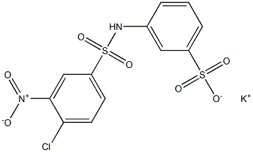 m-(4-Chloro-3-nitrophenylsulfonylamino)benzenesulfonic acid potassium salt