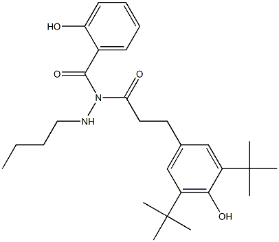 Salicylic acid N-[3-(3,5-di-tert-butyl-4-hydroxyphenyl)propionyl]-N'-butyl hydrazide