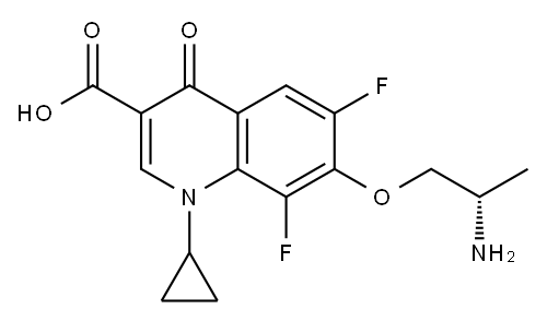 7-[(S)-2-Aminopropoxy]-1-cyclopropyl-6,8-difluoro-1,4-dihydro-4-oxoquinoline-3-carboxylic acid|