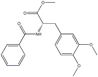 (S)-2-Benzoylamino-3-(3,4-dimethoxyphenyl)propanoic acid methyl ester Structure