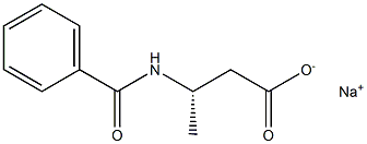 [S,(+)]-3-(Benzoylamino)butyric acid sodium salt Structure