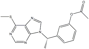 9-[(S)-1-(3-Acetyloxyphenyl)ethyl]-6-methylthio-9H-purine|