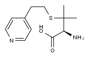 (S)-2-Amino-3-methyl-3-[[2-(4-pyridinyl)ethyl]thio]butanoic acid Structure