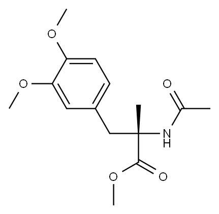 [S,(-)]-2-Acetylamino-2-methyl-3-(3,4-dimethoxyphenyl)propionic acid methyl ester
