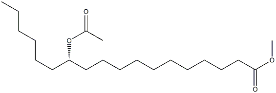 [S,(-)]-12-Acetyloxystearic acid methyl ester Structure