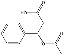 [S,(-)]-3-(Acetyloxy)-3-phenylpropionic acid Structure