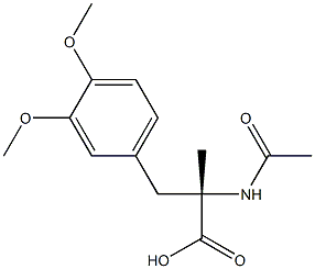 (2S)-2-(Acetylamino)-2-methyl-3-(3,4-dimethoxyphenyl)propionic acid Structure