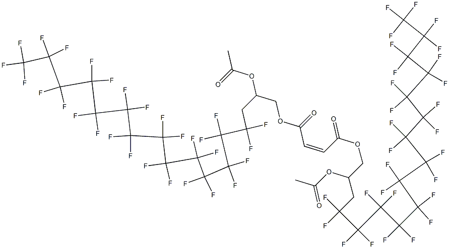 Maleic acid bis(2-acetyloxy-4,4,5,5,6,6,7,7,8,8,9,9,10,10,11,11,12,12,13,13,14,14,15,15,16,16,17,17,17-nonacosafluoroheptadecyl) ester