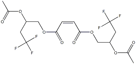 Maleic acid bis(2-acetyloxy-4,4,4-trifluorobutyl) ester