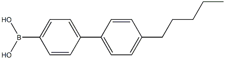 4'-Pentyl-4-biphenylboronic acid Structure