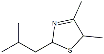 4,5-二甲基-2-异丁基-3-噻唑林, , 结构式