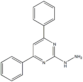 2-HYDRAZINO-4,6-DIPHENYL-PYRIMIDINE Structure