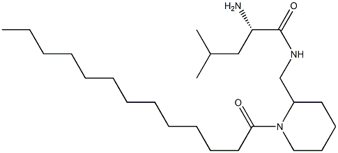 (2S)-2-Amino-N-[(1-tridecanoyl-2-piperidinyl)methyl]-4-methylpentanamide