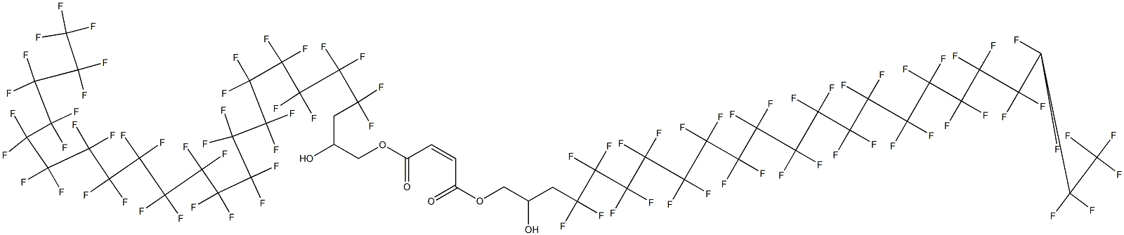 Maleic acid bis(4,4,5,5,6,6,7,7,8,8,9,9,10,10,11,11,12,12,13,13,14,14,15,15,16,16,17,17,18,18,19,19,20,20,21,21,22,22,23,23,23-hentetracontafluoro-2-hydroxytricosyl) ester