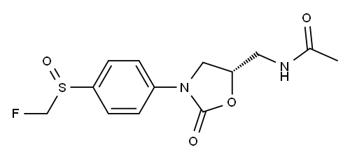 (5S)-5-Acetylaminomethyl-3-(4-fluoromethylsulfinylphenyl)oxazolidin-2-one|