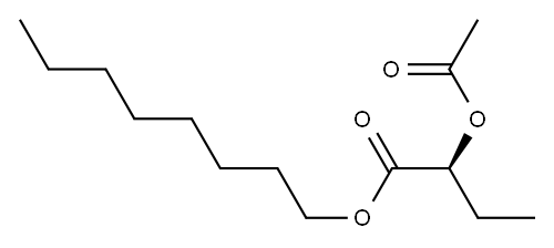 [S,(-)]-2-Acetyloxybutyric acid octyl ester