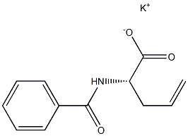 [S,(+)]-2-(Benzoylamino)-4-pentenoic acid potassium salt Structure