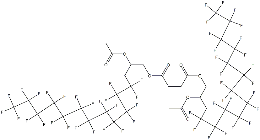 Maleic acid bis(2-acetyloxy-4,4,5,5,6,6,7,7,8,8,9,9,10,10,11,11,12,12,13,13,14,14,15,15,15-pentacosafluoropentadecyl) ester