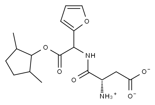(3S)-3-Ammonio-4-[1-(2-furanyl)-2-(2,5-dimethylcyclopentyloxy)-2-oxoethylamino]-4-oxobutyric acid anion