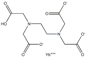 Ytterbium(III) hydrogen EDTA Structure