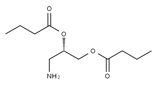[S,(-)]-3-Amino-1,2-propanediol dibutyrate Structure