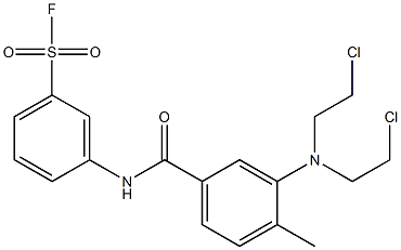 m-[3-[Bis(2-chloroethyl)amino]-4-methylphenylcarbonylamino]benzenesulfonyl fluoride