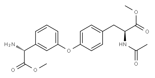 (S)-2-(Acetylamino)-3-[4-[3-[(R)-(methoxycarbonyl)(amino)methyl]phenoxy]phenyl]propanoic acid methyl ester