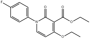 ethyl 4-ethoxy-1-(4-fluorophenyl)-2-oxo-1,2-dihydropyridine-3-carboxylate Structure