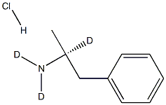 (S)-Amphetamine-d3 Hydrochloride Structure