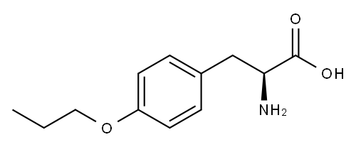 (S)-2-氨基-3-(4-丙氧基苯基)丙酸, 32795-53-2, 结构式