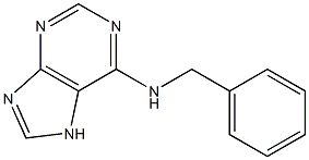 6-benzylaminopurine Structure