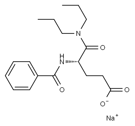 (S)-4-(Benzoylamino)-5-(dipropylamino)-5-oxovaleric acid sodium salt