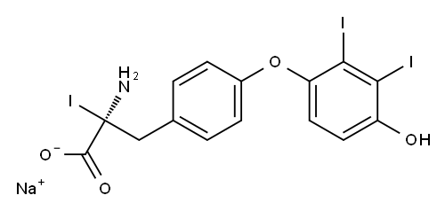 (S)-2-Amino-3-[4-(4-hydroxy-2,3-diiodophenoxy)phenyl]-2-iodopropanoic acid sodium salt