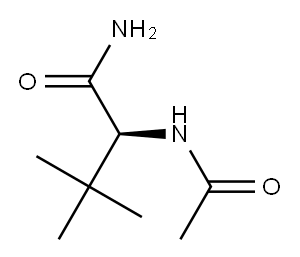 [S,(+)]-2-Acetylamino-3,3-dimethylbutyramide Structure