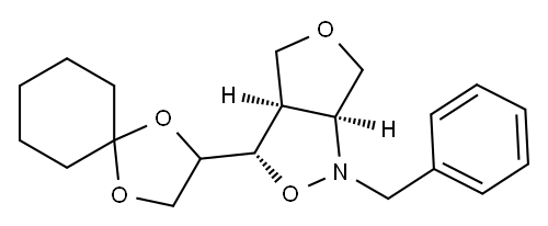 [3S,3aR,6aS]-3-[(R)-1,4-Dioxaspiro[4.5]decan-2-yl]tetrahydro-1-benzyl-1H,4H-furo[3,4-c]isoxazole