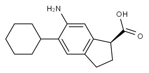 (1S)-6-Amino-5-cyclohexylindane-1-carboxylic acid