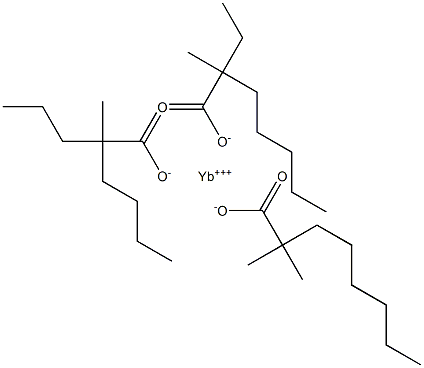 Ytterbium(2,2-dimethyloctanoate)(2-ethyl-2-methylheptanoate)(2-methyl-2-propylhexanoate) Structure