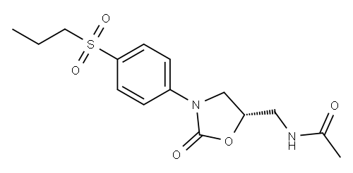 (5S)-5-Acetylaminomethyl-3-(4-propylsulfonylphenyl)oxazolidin-2-one