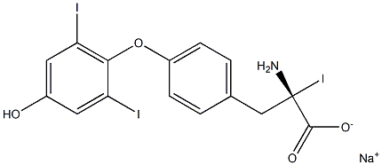 (S)-2-Amino-3-[4-(4-hydroxy-2,6-diiodophenoxy)phenyl]-2-iodopropanoic acid sodium salt