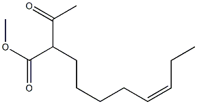 (Z)-2-Acetyl-7-decenoic acid methyl ester Structure