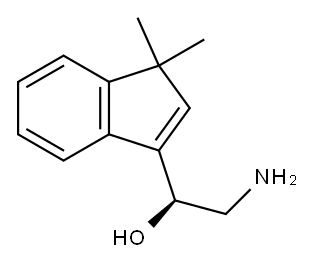 (S)-2-Amino-1-(1,1-dimethyl-1H-inden-3-yl)ethanol Structure