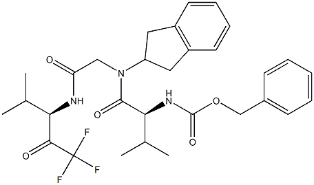 (2S)-2-[(Benzyloxy)carbonylamino]-N-[(2,3-dihydro-1H-inden)-2-yl]-N-[[[(R)-1-(trifluoroacetyl)-2-methylpropyl]carbamoyl]methyl]-3-methylbutanamide
