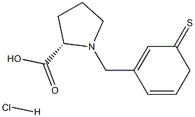 (S)-alpha-(3-Thiophenylmethyl)-proline hydrochloride Structure