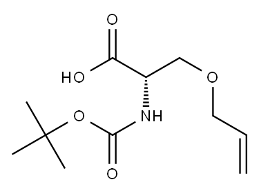 (S)-3-(allyloxy)-2-(tert-butoxycarbonylamino)propanoic acid Structure