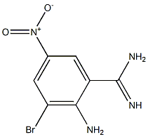 2-amino-3-bromo-5-nitrobenzimidamide Structure