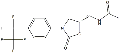 (5S)-5-Acetylaminomethyl-3-[4-(pentafluoroethyl)phenyl]oxazolidin-2-one