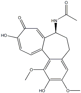(S)-7-(Acetylamino)-6,7-dihydro-1,3-dimethoxy-2,10-dihydroxybenzo[a]heptalen-9(5H)-one Structure